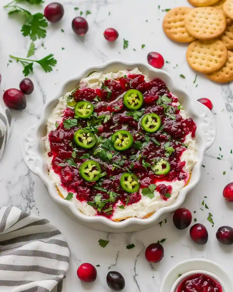 Sweet & Spicy Cranberry Jalapeno Dip: Your Easy Holiday Recipe